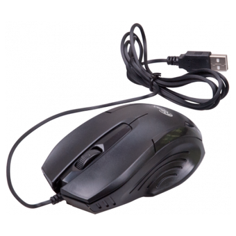  Мышь Ritmix ROM-300 Black, 2 + колесо-кнопка, 800 dpi, USB, оптическая, кабель: 1,5 м 