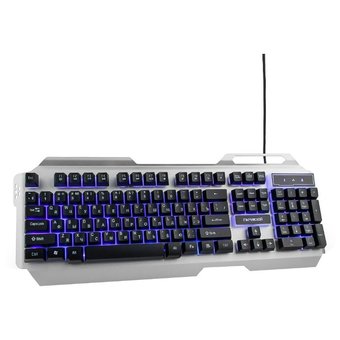  Клавиатура и мышь Гарнизон GKS-510G, металл, подсветка,код "Survarium", Black/Gray, 2000 dpi 