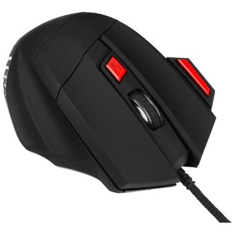  Мышь игровая Гарнизон GM-720G, "Хара", Black, USB, софт тач, 2400 dpi, 6 кн.+колесо-кнопка 