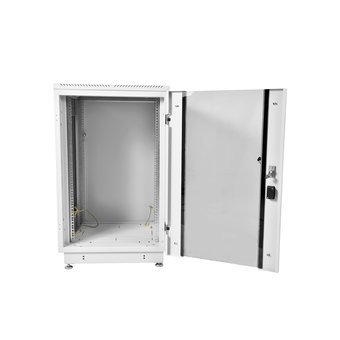  Шкаф телекоммуникационный ЦМО (ШТК-М-18.6.6-1ААА) 18U (600x600) дверь стекло (2 коробки) 