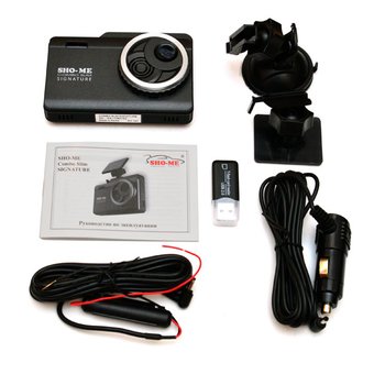  Видеорегистратор с радар-детектором Sho-Me Combo Slim Signature черный 