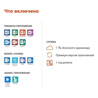  Офисное приложение Microsoft Office 365 Business Premium Rus Only Medialess 1год (KLQ-00422) 