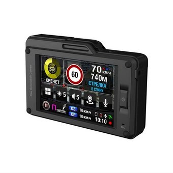  Видеорегистратор с радар-детектором Sho-Me Combo Slim Signature черный 