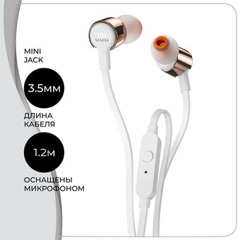  Наушники JBL T210 RGD 
