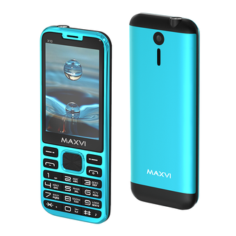  Мобильный телефон Maxvi X10 aqua blue 