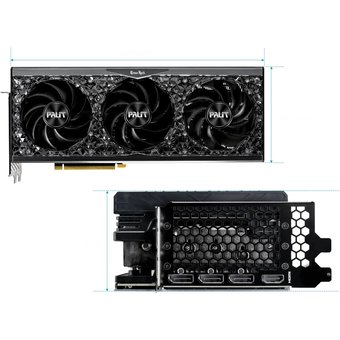  Видеокарта Palit nVidia GeForce RTX 4090 Gamerock OC (NED4090S19SB-1020G) 24GB PCI-E (GDDR6X, 384bit, 3xDP, HDMI) 