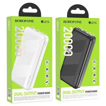 Аккумулятор внешний BOROFONE BJ27A Pindar 20000mAh (черный)   Аккумулятор внешний BOROFONE BJ27A Pindar 20000mAh (черный)