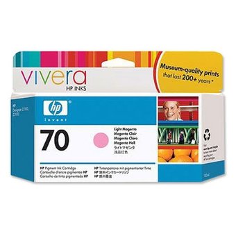  Картридж струйный HP 70 C9455A светло-пурпурный (130мл) для HP DJ Z2100/Z3100 