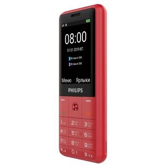 УЦ Мобильный телефон Philips E169 Red, небольшие царапины на экране вверху 