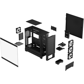  Корпус Fractal Design PoP XL Air RGB (FD-C-POR1X-06) Black TG черный без БП ATX 4x120mm 2xUSB3.0 audio bott PSU 