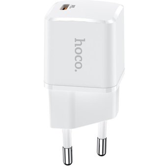  СЗУ Hoco C104A Stage single port PD20W charger+Type-C to lightning, white 