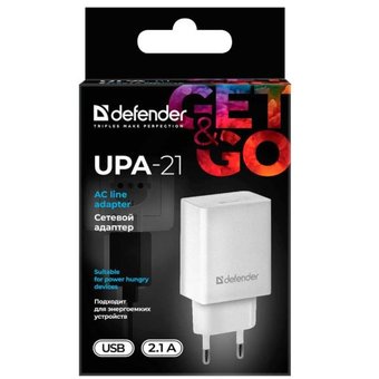  Сетевой адаптер Defender UPA-21 белый (83841) 