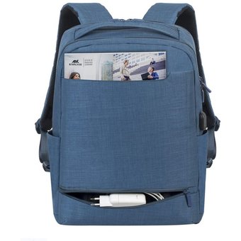  Рюкзак для ноутбука 17.3" Riva 8365 синий полиэстер 