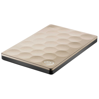  Внешний HDD 1.0TB USB3.0 Seagate Backup Plus Ultra Slim, золотой (STEH1000201) 