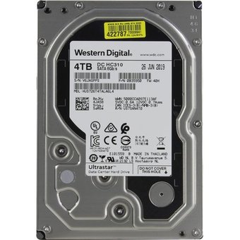  HDD Server WD Ultrastar 7K6 (HUS726T4TALE6L4) (3.5’’, 4TB, 256MB, 7200 RPM, SATA 6Gb/s, 512E SE), SKU: 0B36040 