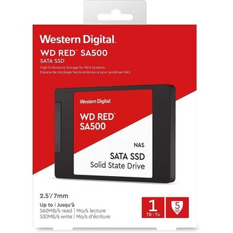  Накопитель SSD WD Original SATA III 1Tb WDS100T1R0A Red SA500 2.5" 