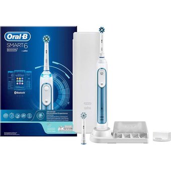  Зубная щетка электрическая Oral-B Smart 6 6000 D700.525.5XP белый 