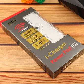 Беспроводная зарядка PQI Power Pad 101,1 USB Port,,QI, FOD, 5W, White 