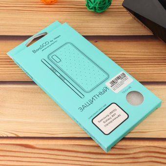  Силиконовый чехол BoraSCO для Samsung (А015) Galaxy A01 (прозрачный) 