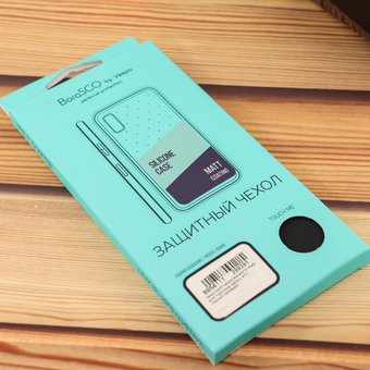  Защитный чехол BoraSCO Mate для Samsung Galaxy A51, черный матовый 