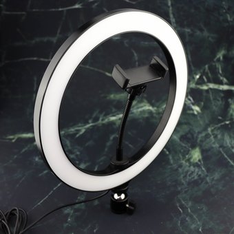  Кольцевая LED лампа Ring Fill Light (26см) + держатель для телефона 