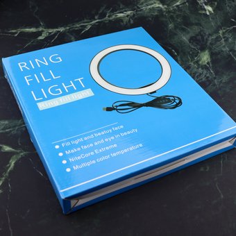  Кольцевая LED лампа Ring Fill Light (26см) + держатель для телефона 