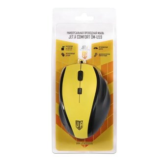  Мышь Jet.A Comfort OM-U59 Yellow 
