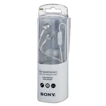  Наушники Sony MDR-EX155AP белый (MDREX155APW.E) 