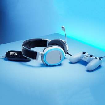  Наушники с микрофоном Steelseries Arctis Pro + GameDAC белый (61454) 