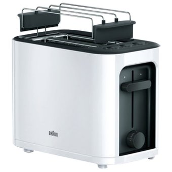  Тостер Braun HT3010WH белый/черный 