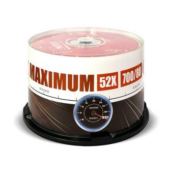  Диск CD-R Mirex 700 Mb, 52х, Maximum, Cake Box (50) 