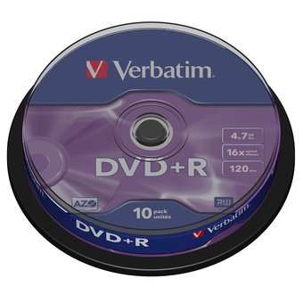  Диск DVD+R Mirex 4.7 Gb, 16x, Cake Box (10) 