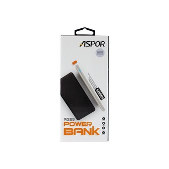  Внешний аккумулятор Aspor A325 5000 mAh белый 