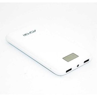 Внешний аккумулятор Aspor A386 soft touch 12000 mAh белый 