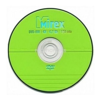  Диск DVD-RW Mirex 4.7 Gb, 4x, Slim Case (1) 