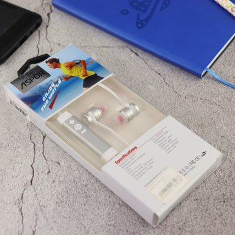  Наушники Bluetooth Aspor A611 Серебро 