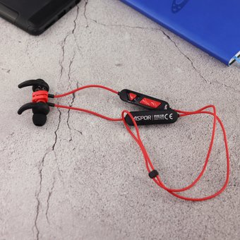  Наушники Bluetooth Magnetic Aspor A612 Красный 