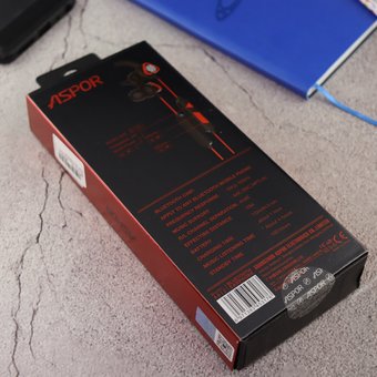  Наушники Bluetooth Magnetic Aspor A612 Красный 