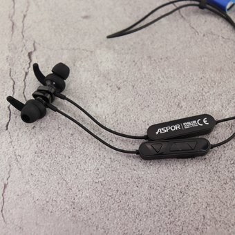  Наушники Bluetooth Magnetic Aspor A612 Черный 