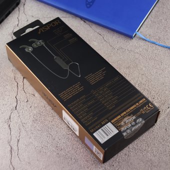 Наушники Bluetooth Magnetic Aspor A615 Белый 