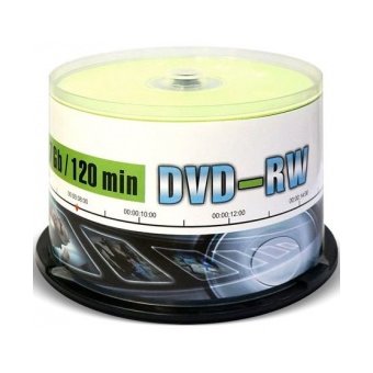  Диск DVD-RW Mirex 4.7 Gb, 4x, Cake Box (50) 