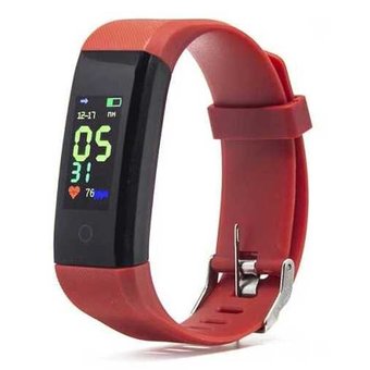  Фитнес-трекер Smarterra FitMaster 4 IPS корп.черный рем.красный (SMFT-04REBL) 
