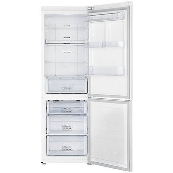  УЦ Холодильник Samsung RB33J3200 WW белый двухкамерный 59.5x66.8x185 см Объем холодильной камеры 230 л (мятый верхний задний угол) 