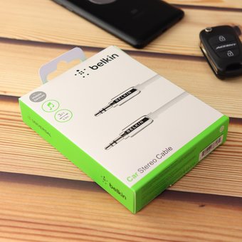  УЦ AUX Belkin 1000mm (белый) (ПУ) 