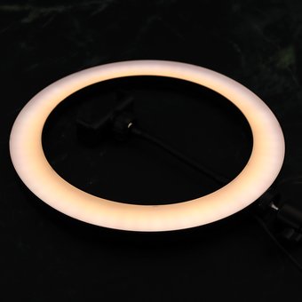  УЦ Кольцевая LED лампа RK40 Live Ring Light (26см)+держатель для телефона (ПУ) 