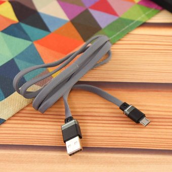  Дата-кабель Aspor A135 Nylon Micro 1,2м серый 