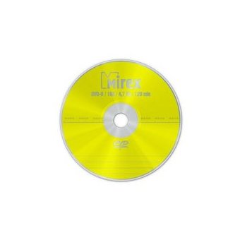  Диск DVD-R Mirex 4.7 Gb, 16x, Cake Box (50) (202424) 