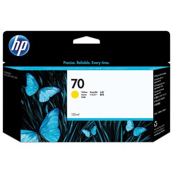  Картридж струйный HP 70 C9454A желтый (130мл) для HP DJ Z2100/Z3100 