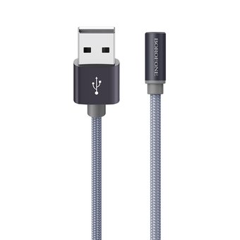  УЦ Дата-кабель BOROFONE BX26 Express Type-C 1м (серый) (ПУ) 