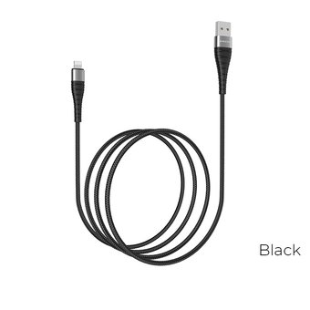  УЦ Дата-кабель BOROFONE BX32 Munificent lightning 1м (чёрный) (ПУ) 